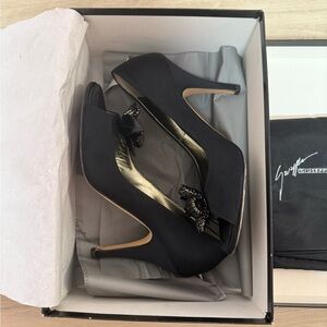 Giuseppe Zanotti Vintage Black pumps heels Sandals Heels Size EUR 37/ US 7 Y2K